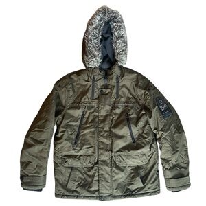 Point Zero PZD Limited Edition Forest Green Men’s Heavyweight Winter Jacket, M